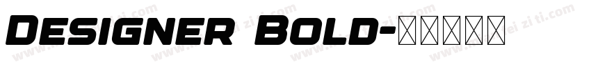 Designer Bold字体转换